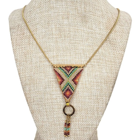 Mishky Ivonne Beaded Boho Necklace Sample Piece